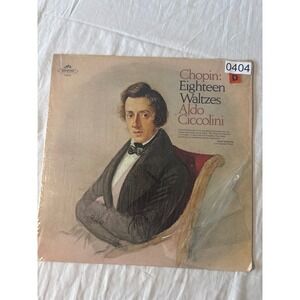 Seraphim Chopin Eighteen Waltzes Aldo Ciccolini Piano Vinyl LP S-60252 Good 12in